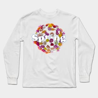 Blooming into Spring Flower Long Sleeve T-Shirt